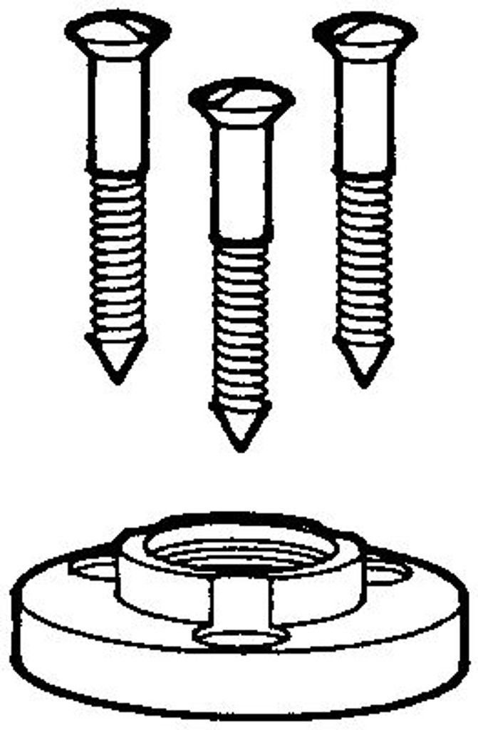 Novus Kunststoff-Aufschraubplatte lichtgrau, Kunststoffgewinde