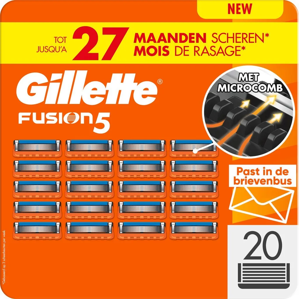 Lamette Gillette Fusion5 per uomo - 20 pezzi