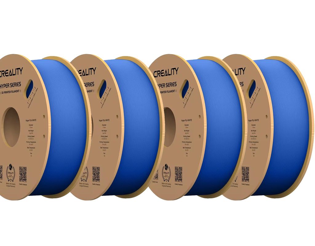 Creality PLA Filament Set, Hyper Serie, 1,75mm, 4KG für 3D Drucker, 4 x 1000g, - Blau - 3301010341