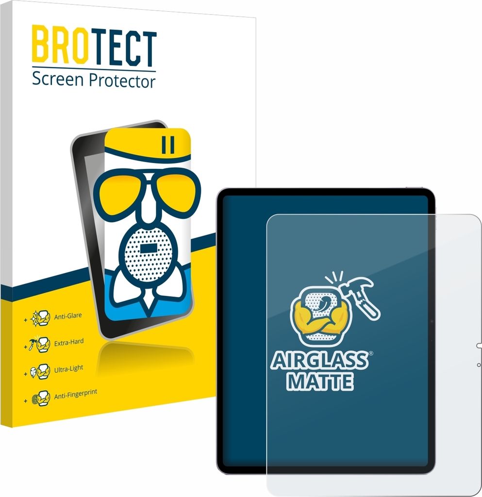BROTECT Entspiegelungs Schutzglas für Apple iPad Air 13" M2 WiFi 2024 Schutzfolie Panzer Folie Glas Display Schutz matt