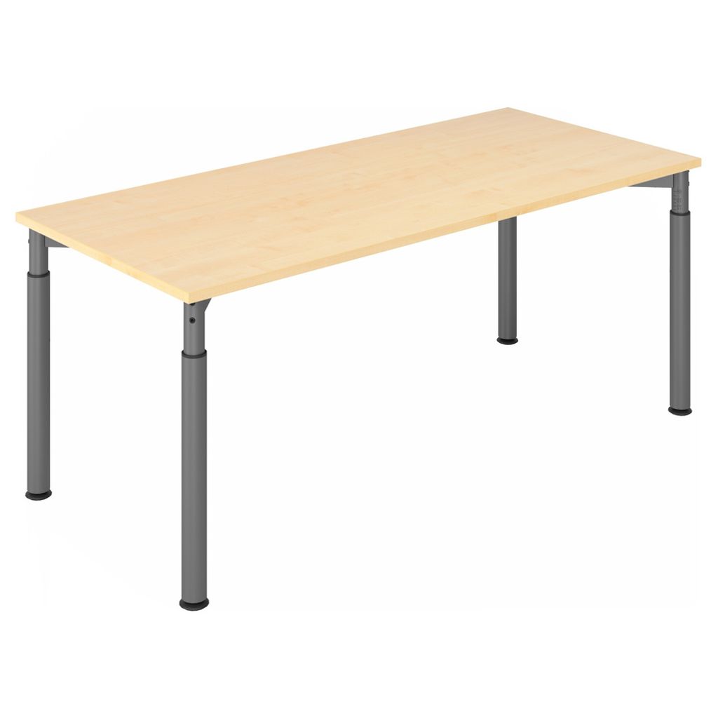 Schreibtisch 180x80cm Ahorn/Graphit