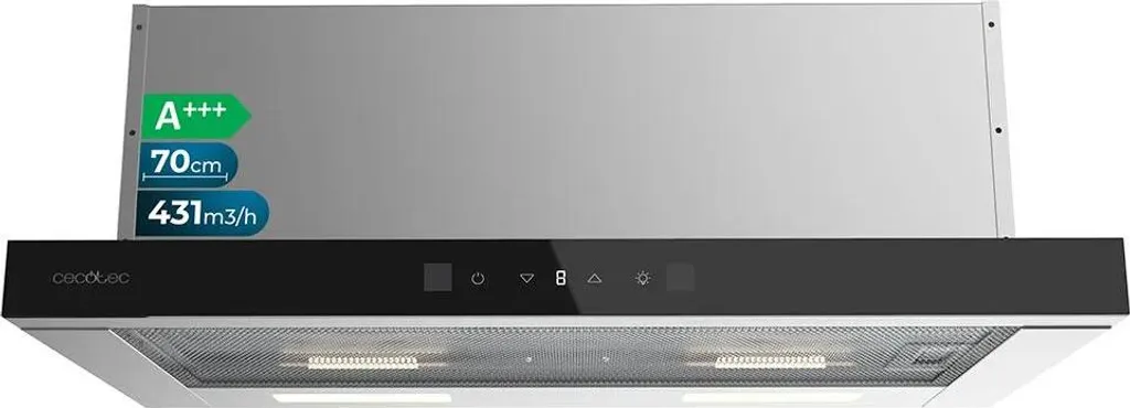 Cappa Aspirante 550 m3/h Flux TLT 605500 Glass White A++ 60cm