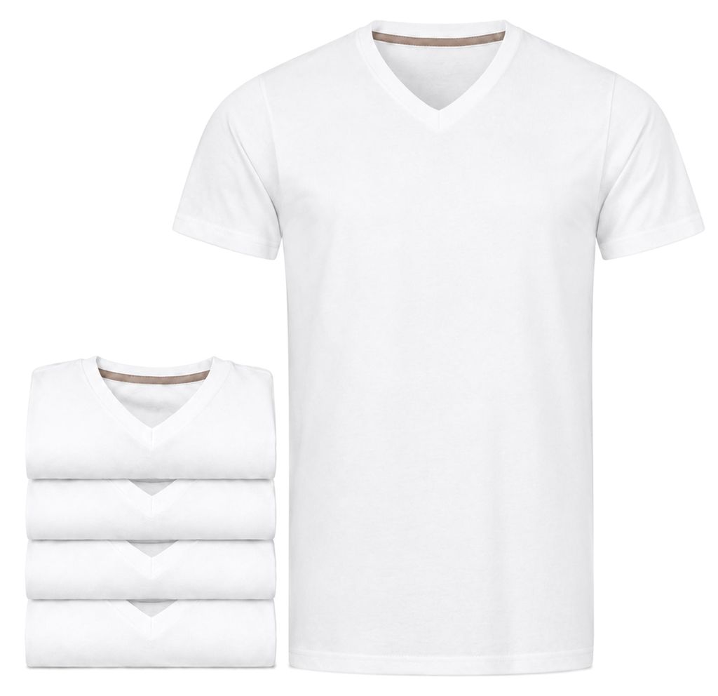 Mivaro Herren T-Shirt 5er Pack V-Ausschnitt - V-Neck Shirt Produktbild 