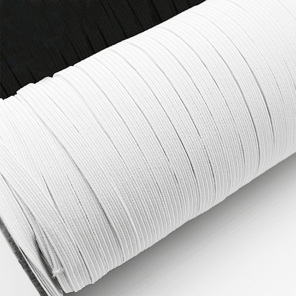 Urhome 3mm Gummiband zum Nähen von DIY Gesicht Masken Schmuck Kleidung Nähzubehör | elastisches Wäschegummi Gummilitze mit hohe Elastizität | ...