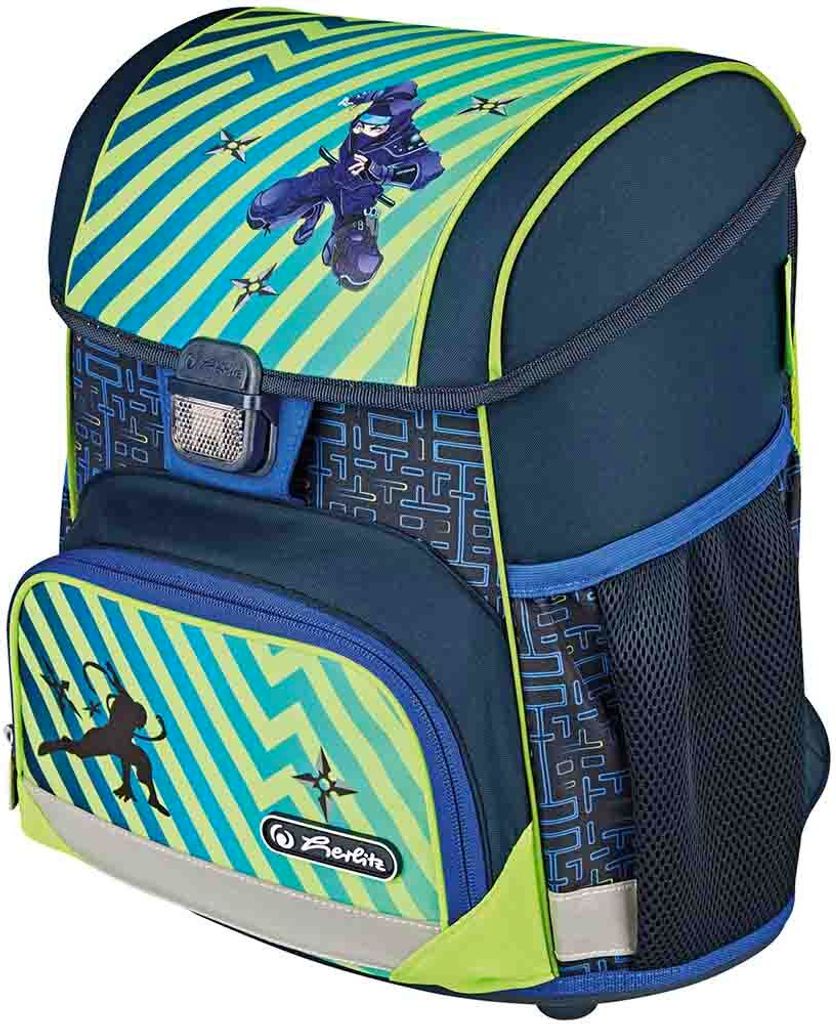 Herlitz Schulranzen Set Loop Plus Funky Ninja 10-teilig Produktbild 
