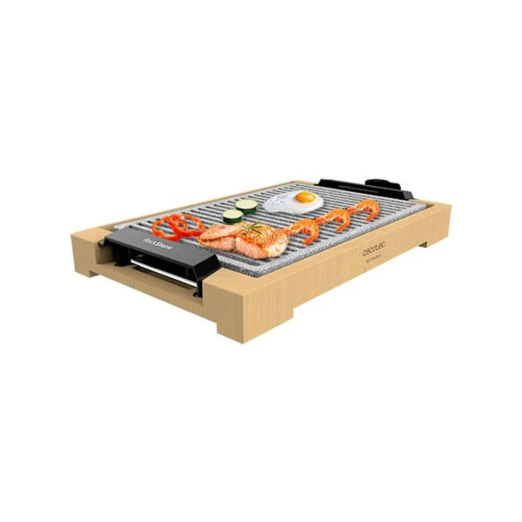 Plancha électrique antiadhésive LineStone Tasty&Grill 2000 Bamboo