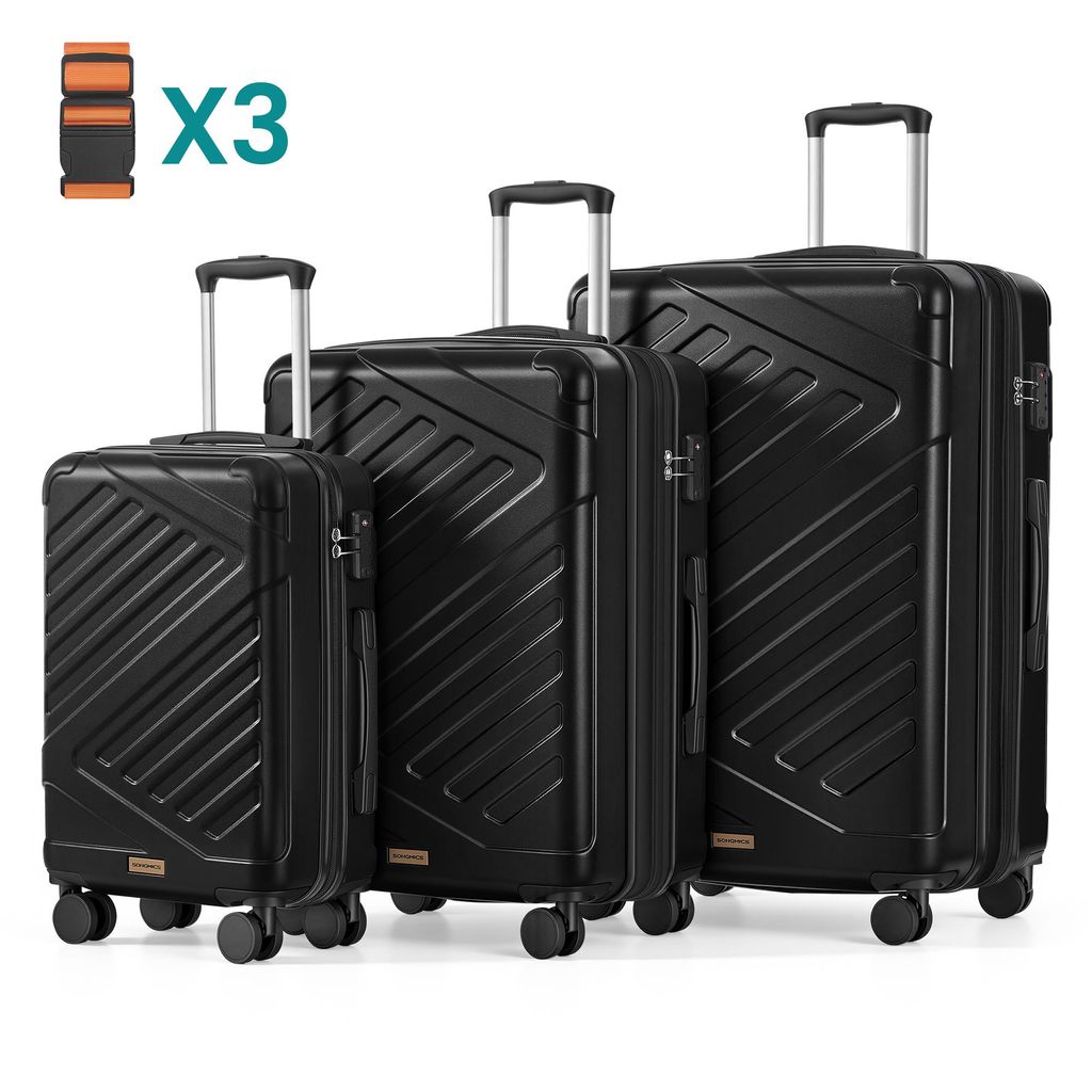 SONGMICS Koffer Set, Hartschalenkoffer mit TSA-Schloss und Produktbild 