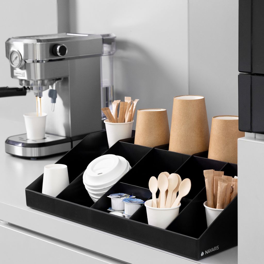 Navaris Kaffee Spender Organizer - Aufbewahrung von Zubehör Produktbild 2