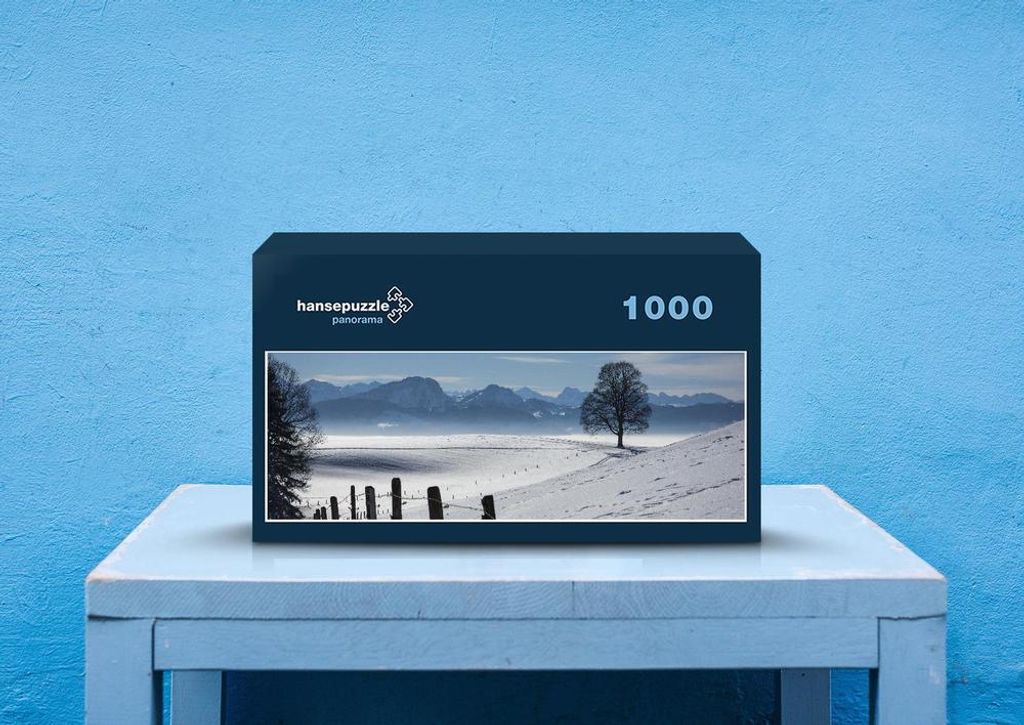hansepuzzle 30257 - Winterlandschaft Puzzle, 1050 Teile, Natur, 60,0 x 46,0cm mit hochwertiger Aufbewahrung, Kartonbox & Beutel