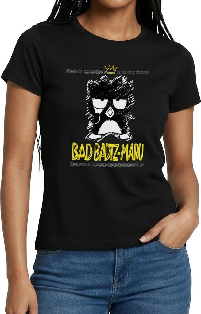 Spreadshirt Bad Badtz Maru Skizzen Stil Frauen T-Shirt, S, Schwarz