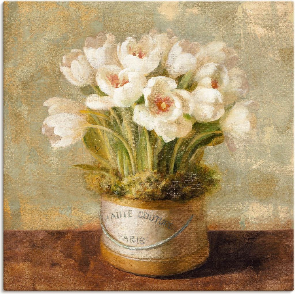 ARTland Leinwandbild Tulpen Größe: 40x40 cm