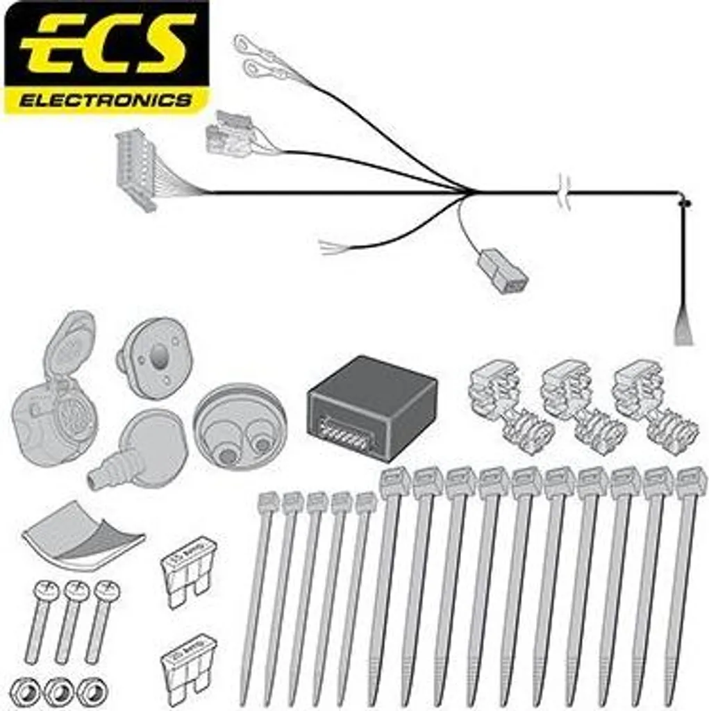 Kit Elettrico ECS OP-028-BL per Opel Meriva A (X03) | 7 Poli Qualità