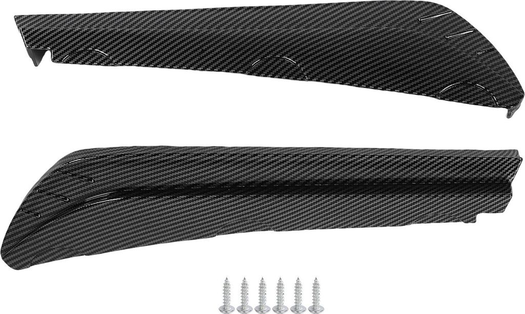 2 Stück Heckstoßstangen-Lippensplitter, Canard-Schutz, links und rechts, 40 cm, Anti-Kollisions-Diffusor, Spoiler, universell für Fahrzeuge, Koh...