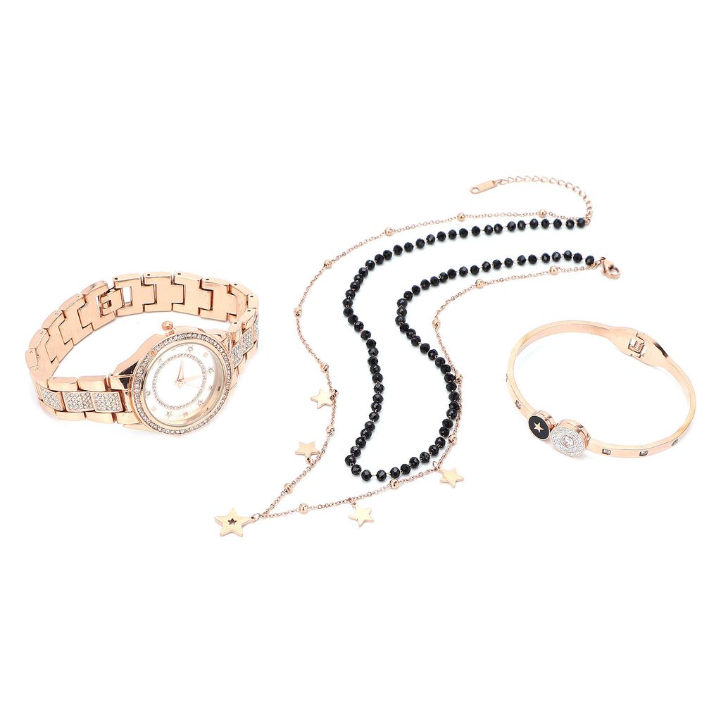 Watch Jewelry Set,Women Jewelry Set,Watch Bracelet Necklace,Anniversary Jewelry Set,Watch Jewelry Gift,Bracelet Necklace Set