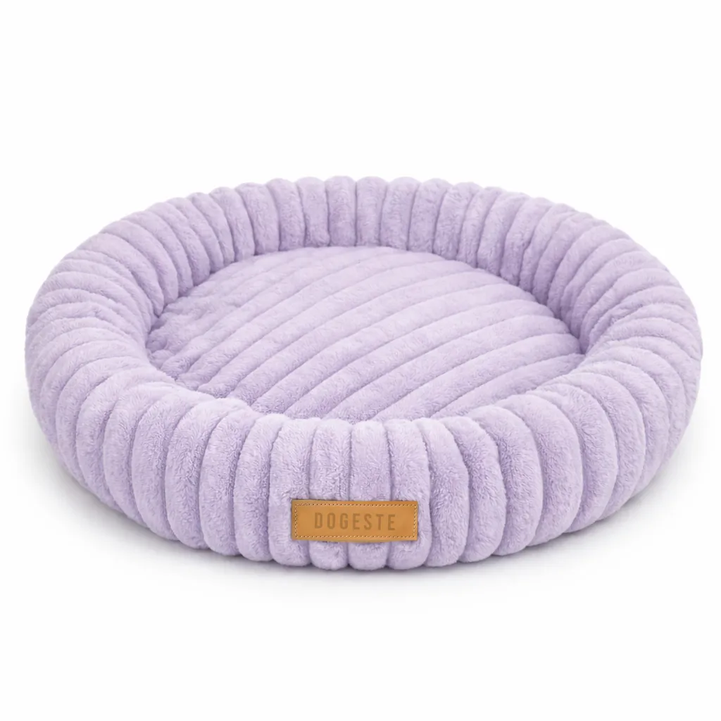 Dogeste Donut Cuccia Cane 50cm Rotonda | Cuscino Morbido e Lavabile - 4