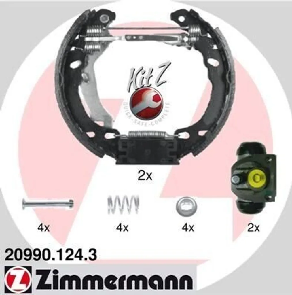 Plaquettes de frein Zimmermann 20990.124.3 pour stopper les sifflements