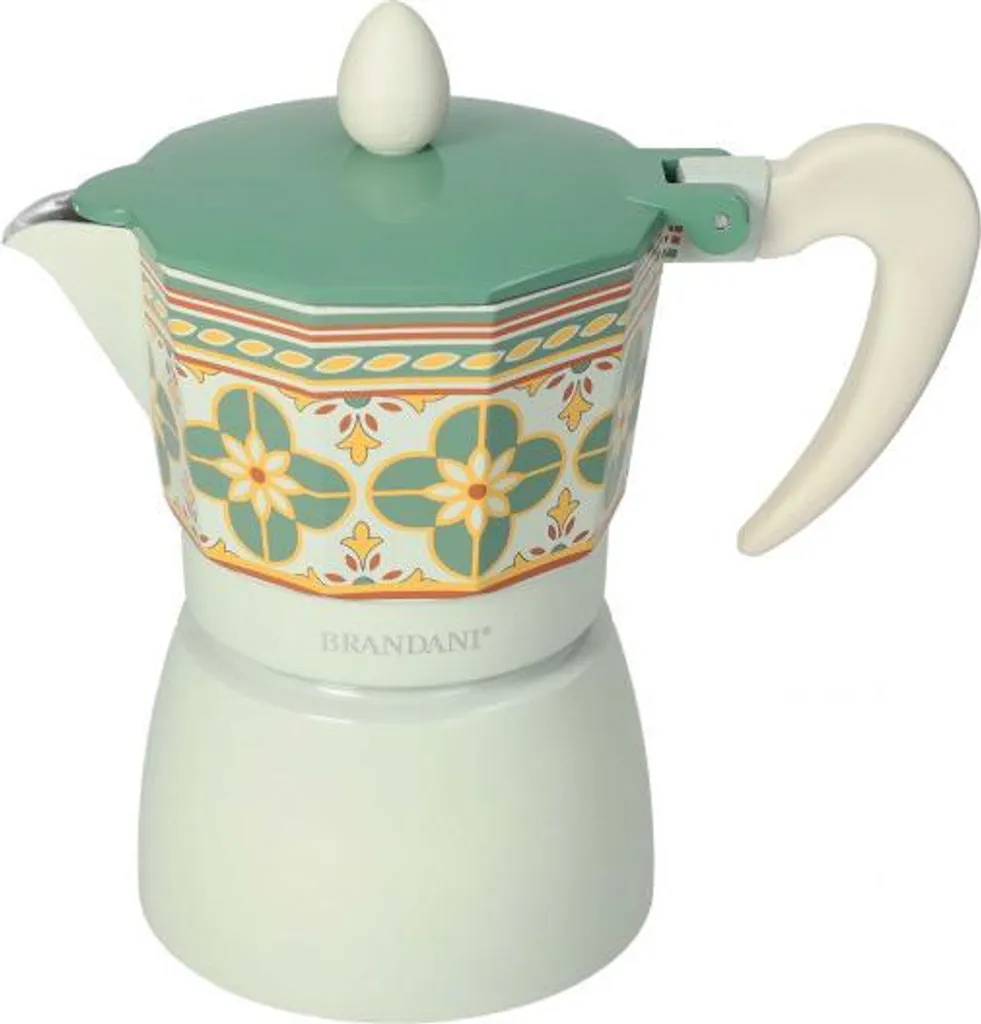 Le Cementine Infiore 3-Tassen-Kaffeemaschine aus Aluminium