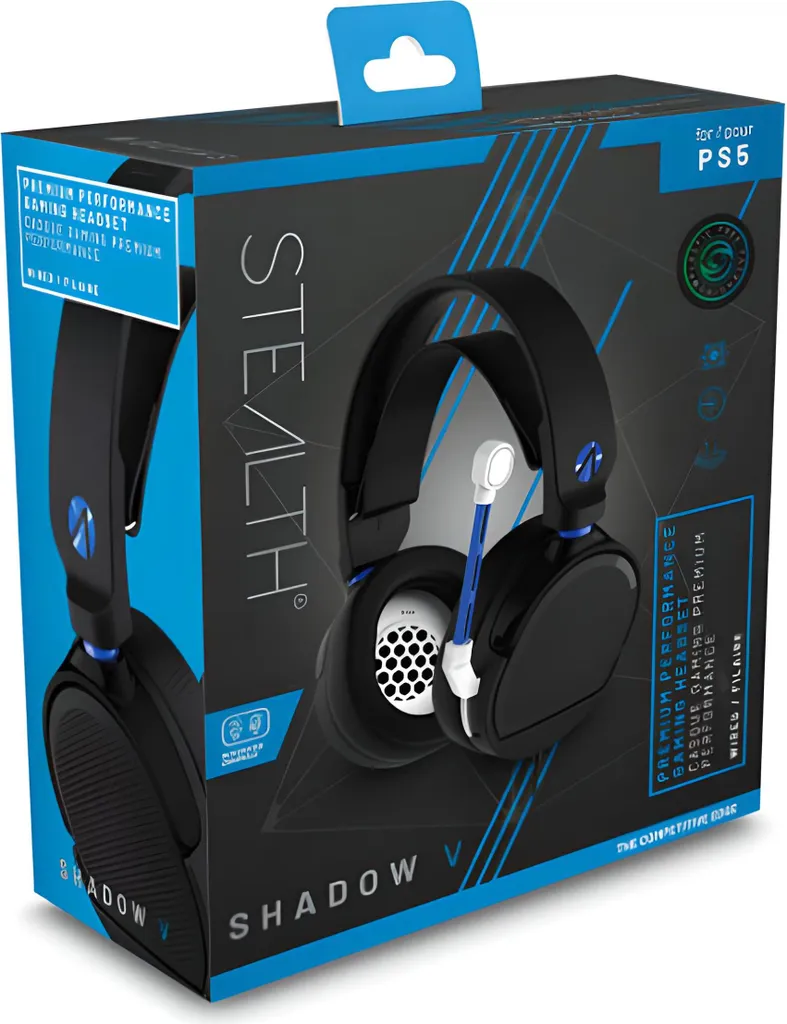 Casque PS5 léger Stealth Shadow V pour éviter les douleurs d'arceau