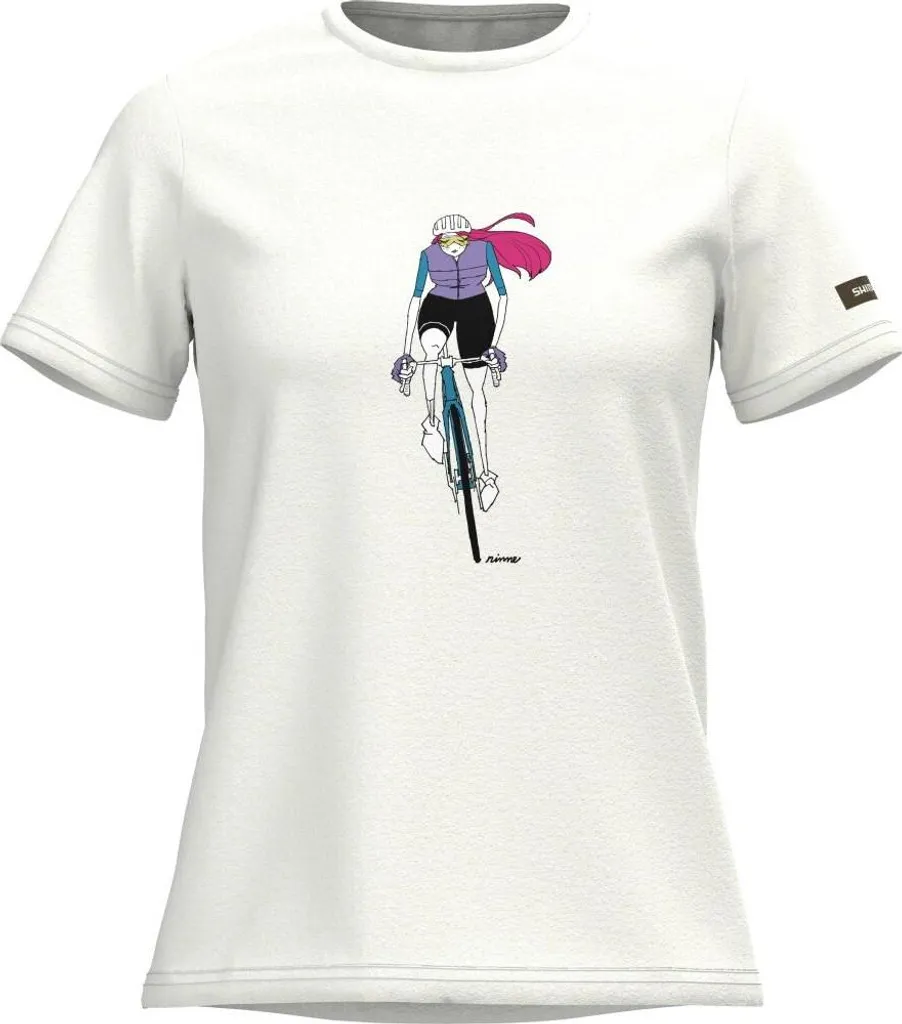 T-shirt de vélo Shimano Sentiero Ltd blanc idéal pour le gravel