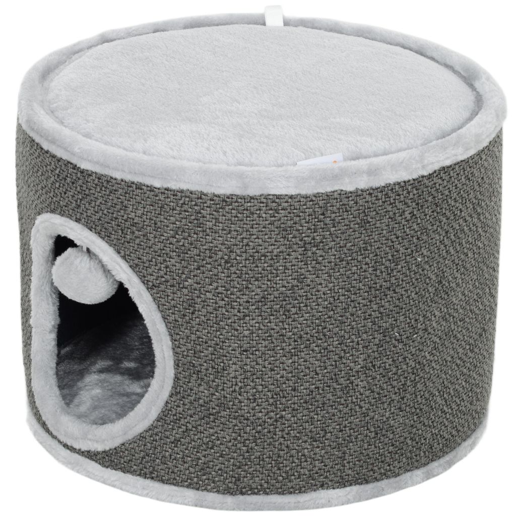 PawHut Krabpalen toren, 30 cm hoog, kattenhuis met holte, Productafbeelding 