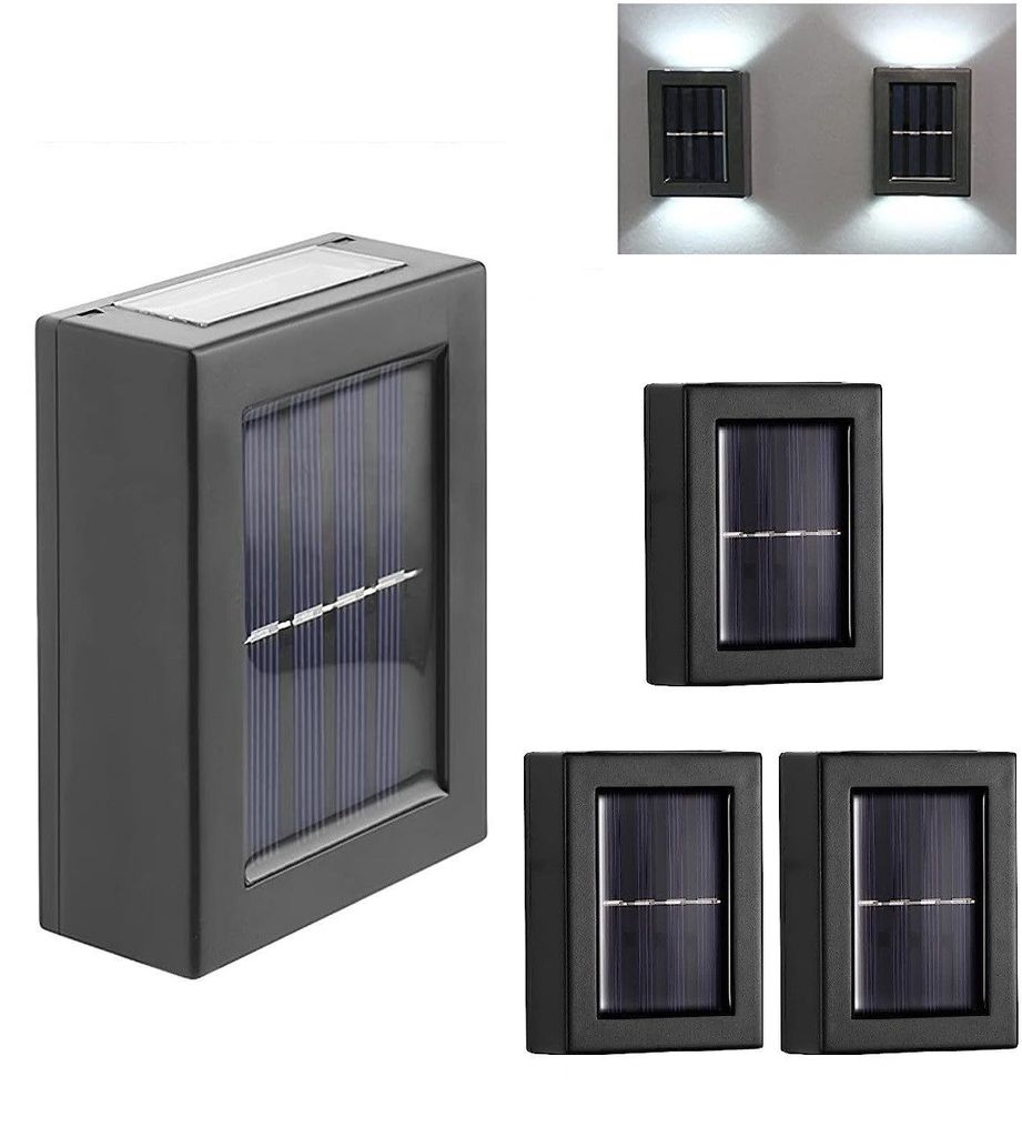 Gartenleuchte Solar Garten Wandleuchten,4 Stück Solar Led Produktbild 