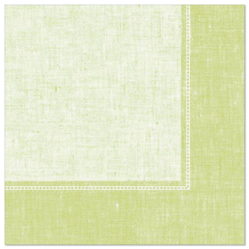 Papstar Servietten, hellgrün, "ROYAL Collection", 1/4-Falz, 40 x 40 cm, "Linum" 5 x 50 Stück