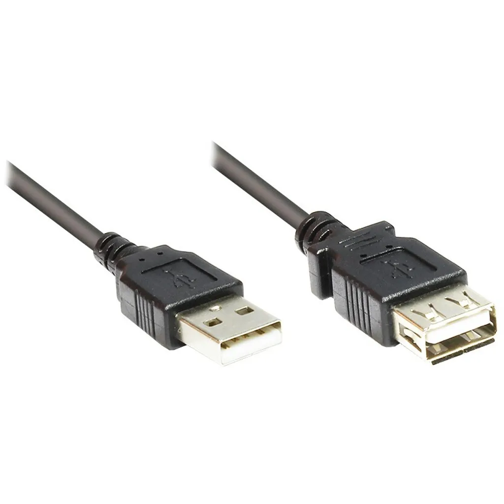 Cavo USB 2.0 Alcasa 2511-OF2S Nero 1,8m Maschio A Maschio A