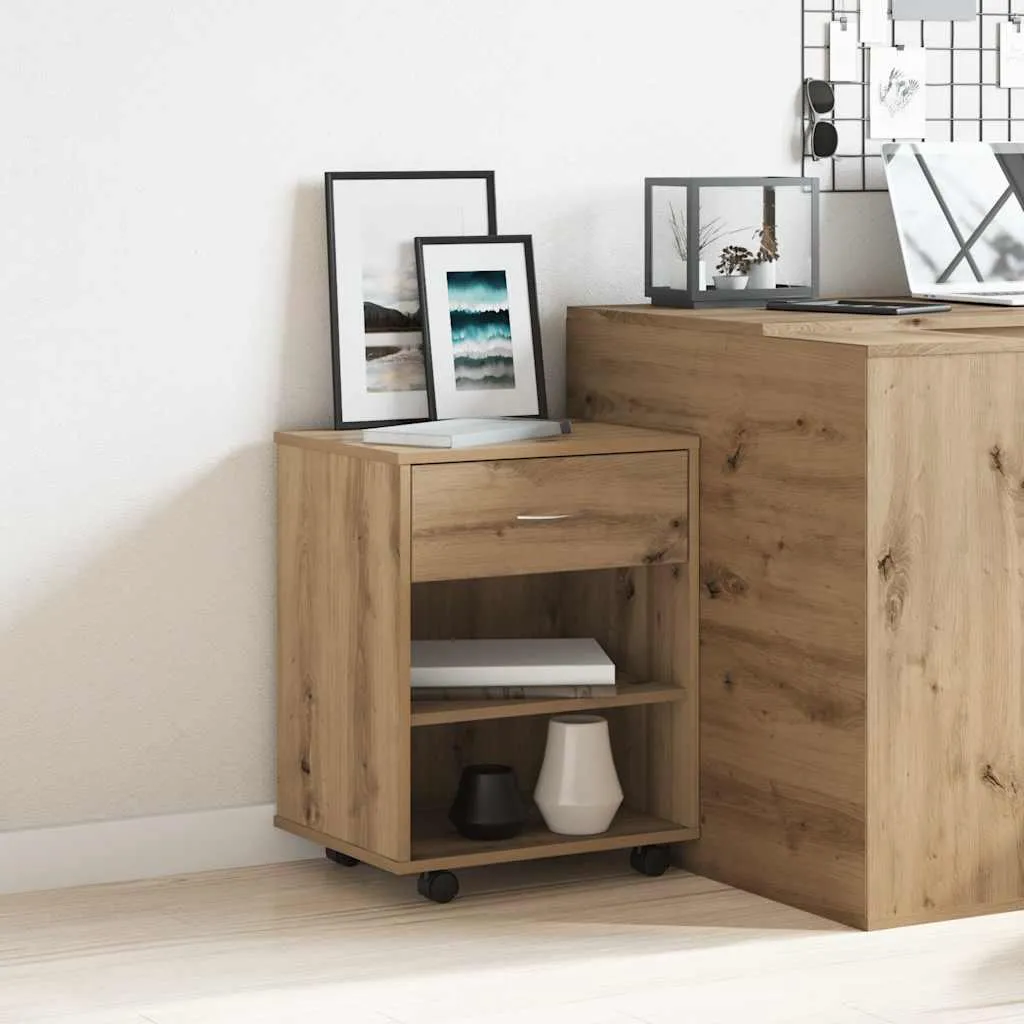 Mobiletto Contenitore Artisan Oak vidaXL | Ideale Home Office - 3