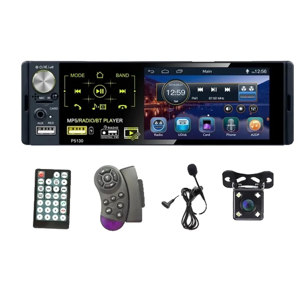 Autoradio MP5 7" con Vivavoce Bluetooth e Camera Parcheggio LED