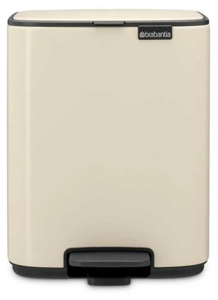 Brabantia Poubelle à Pédale NewIcon 7L Soft Beige - Design Compact