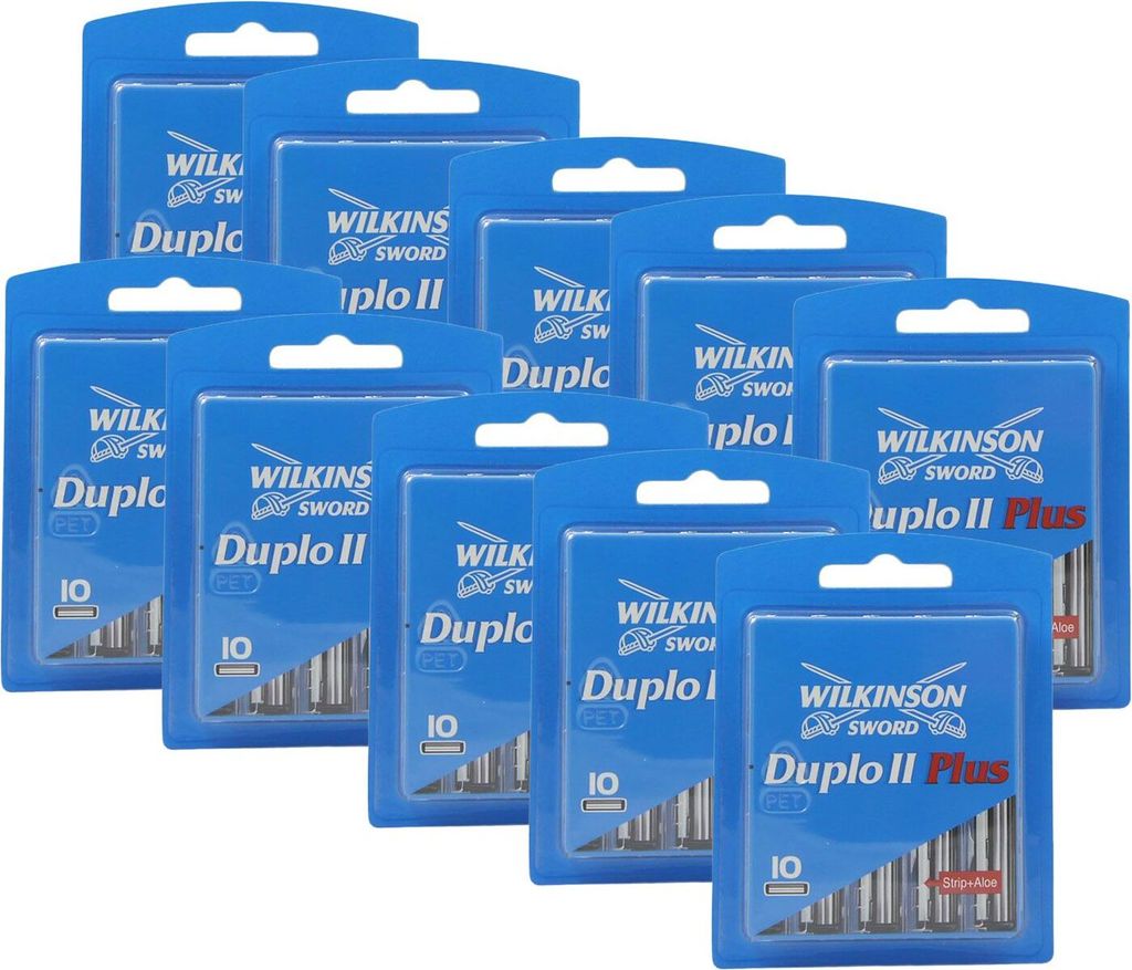 Wilkinson Duplo II Plus Rasierklingen, 10er Pack x 10 Produktbild 