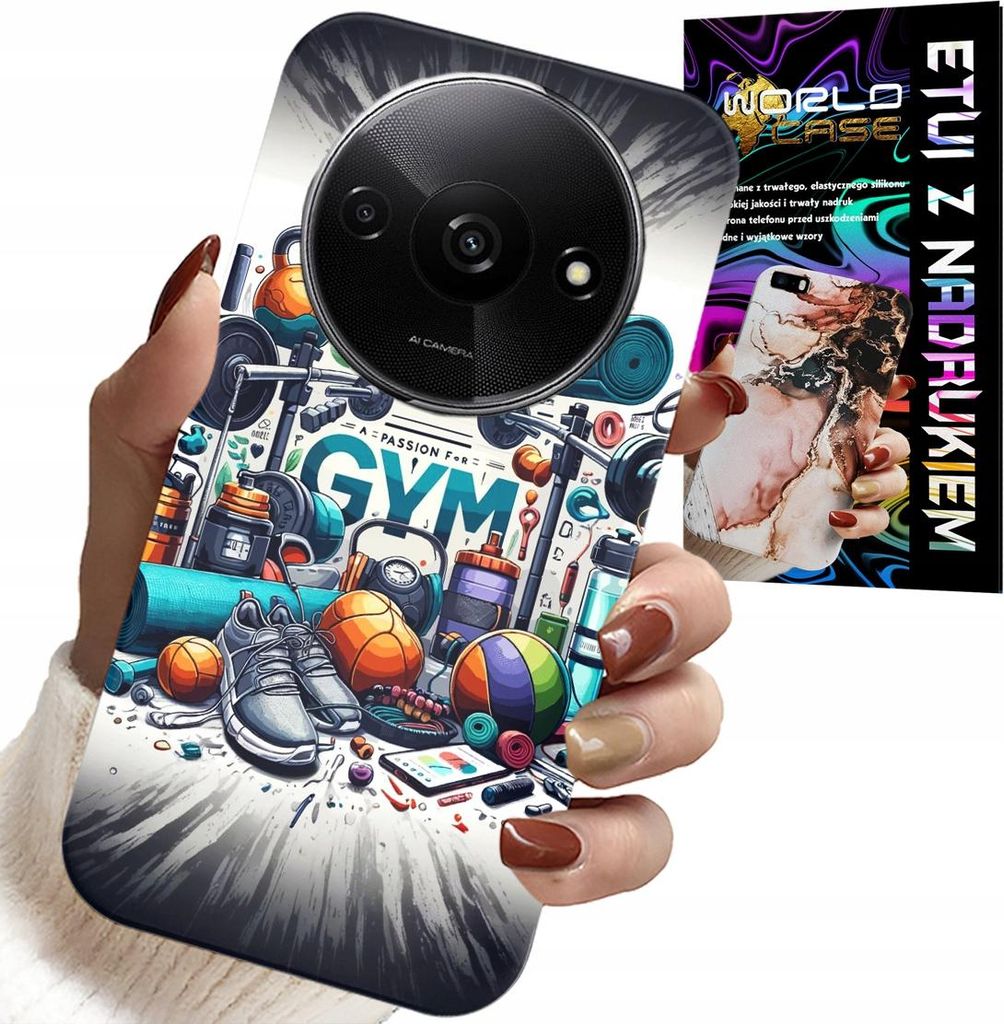 Etui Für Xiaomi Redmi A3 - Fitness Sporttasche + Glas