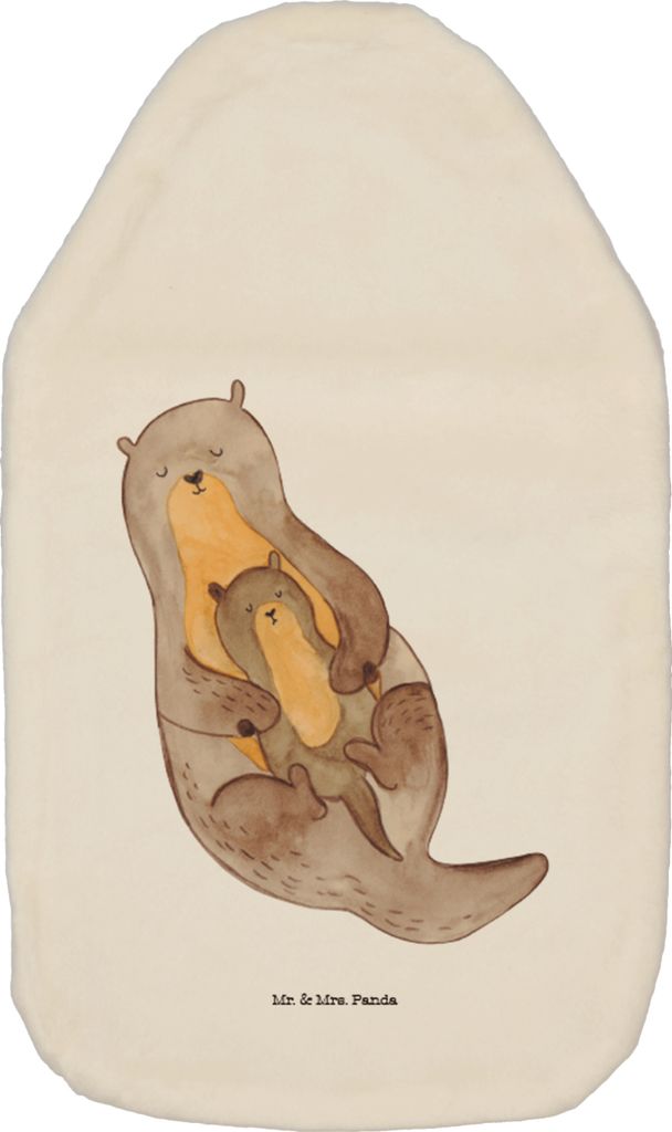 Mr. & Mrs. Panda Wärmflasche Otter Kind - Weiß - Geschenk, Produktbild 