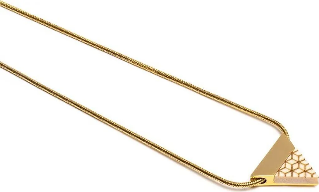 Collana Virie Triangolo BeWooden: Gioiello Geometrico Minimalista