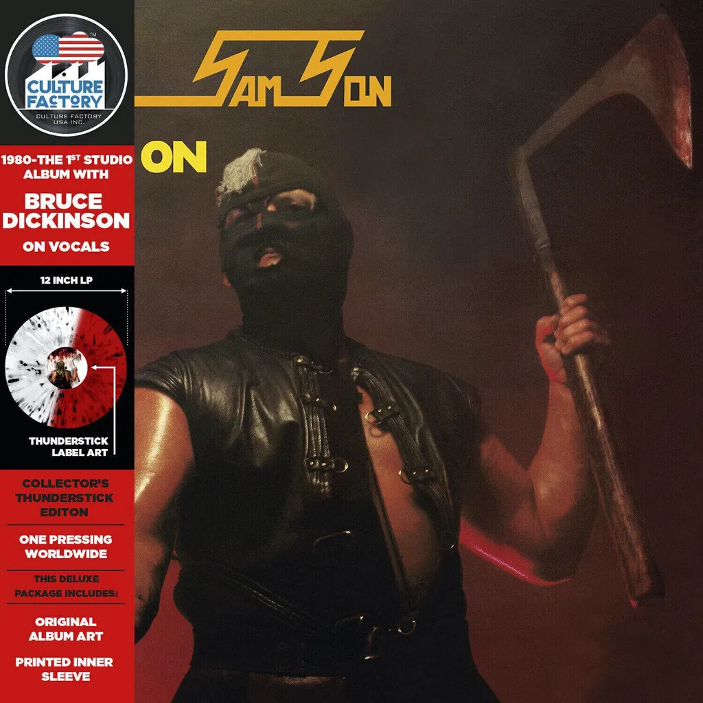 Vinyle Samson Head On Deluxe Edition collector réédition splatter LP
