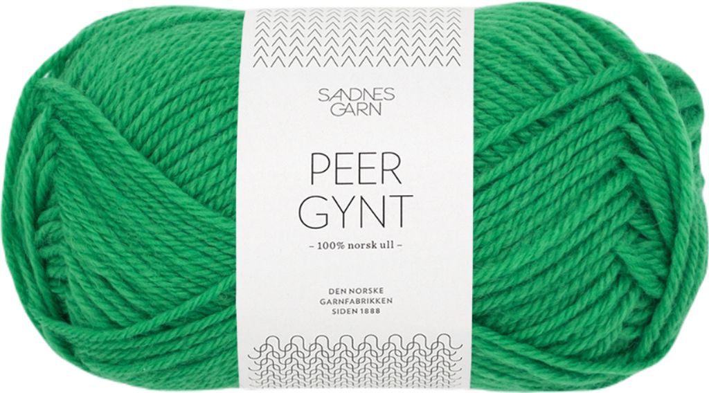 Sandnes Peer Gynt 50g - 100% Schurwolle jelly bean green Produktbild 