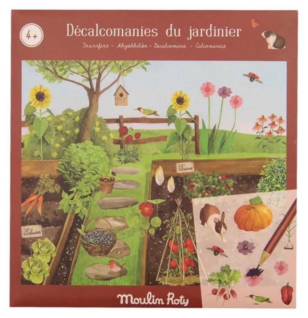 Abziehbilder „Garten“, Moulin Roty