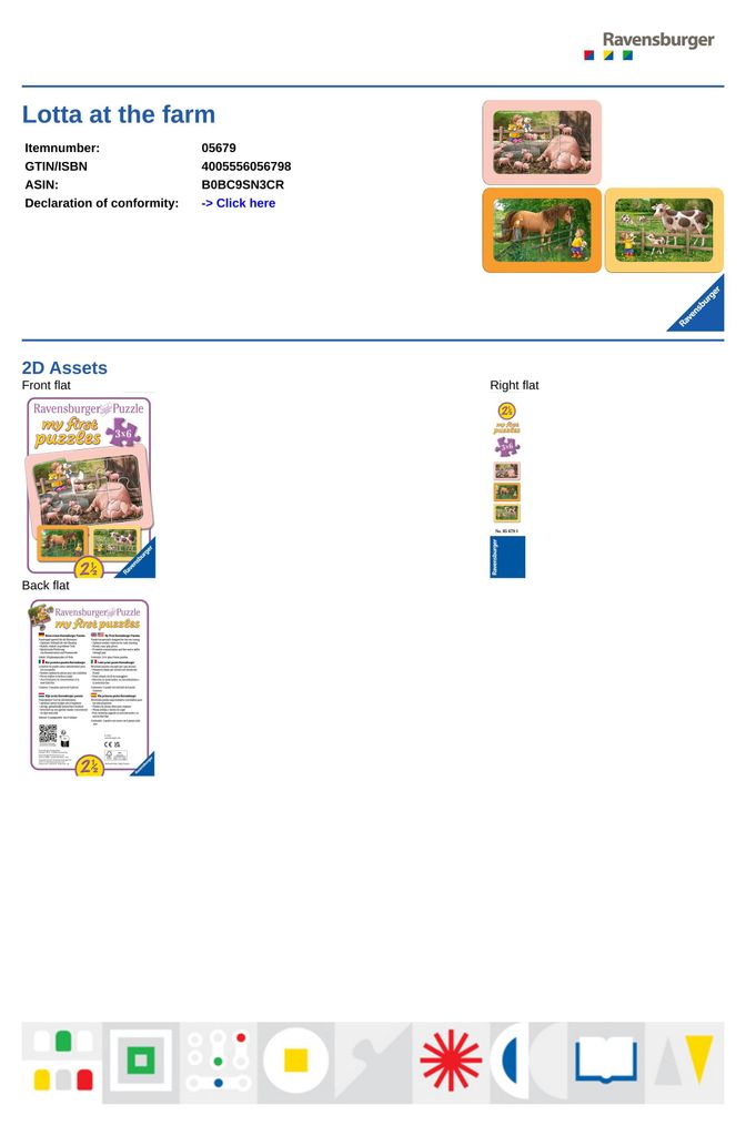 Lotta à la ferme Ravensburger 05679 Image du produit 