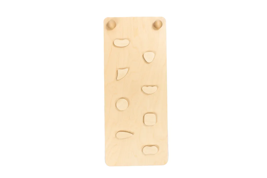 Leg&go Toboggan et Rampe d'escalade Montessori en Bois Naturel 115cm