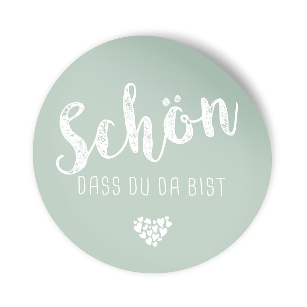 itenga 24x Sticker Aufkleber "Schön dass du da bist" Produktbild 