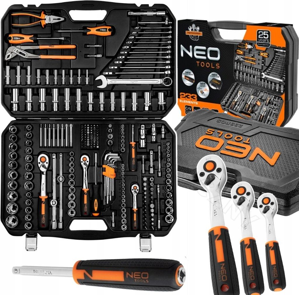 Sada Nástrčných Kľúčov Neo 233 Dielov 10-078 Puzdro S Obrázok produktu 