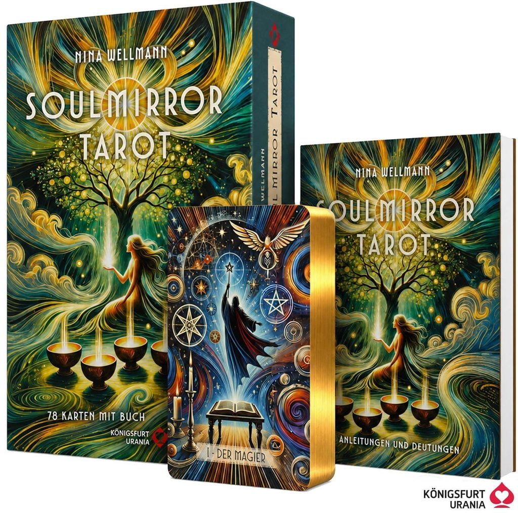 Soulmirror Tarot - 78 Karten mit Buch - (Soul Path, Produktbild 