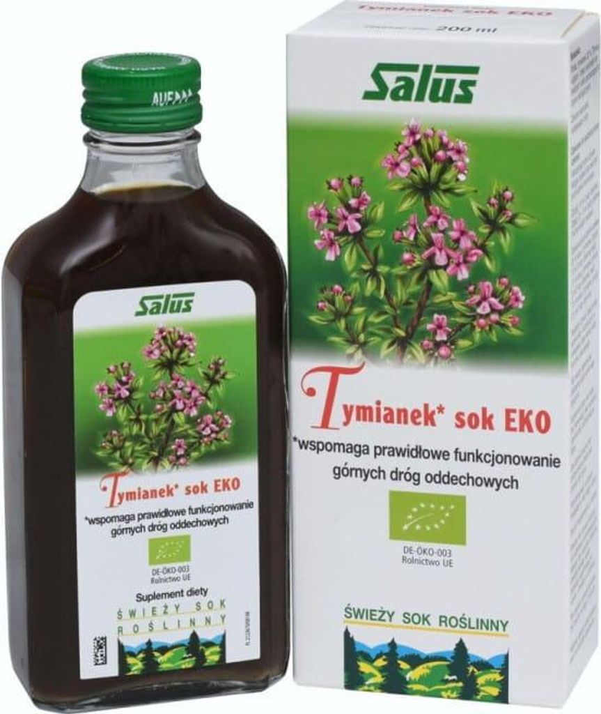 SOK Z TYMIANKU BIO 200 ml - SALUS