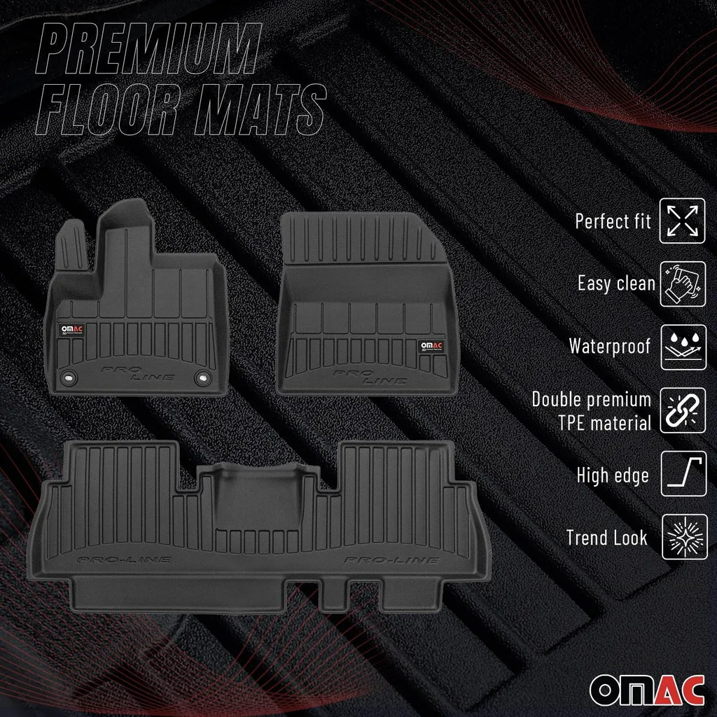 Kit Tappetini Auto compatibili con Peugeot Rifter 7 posti