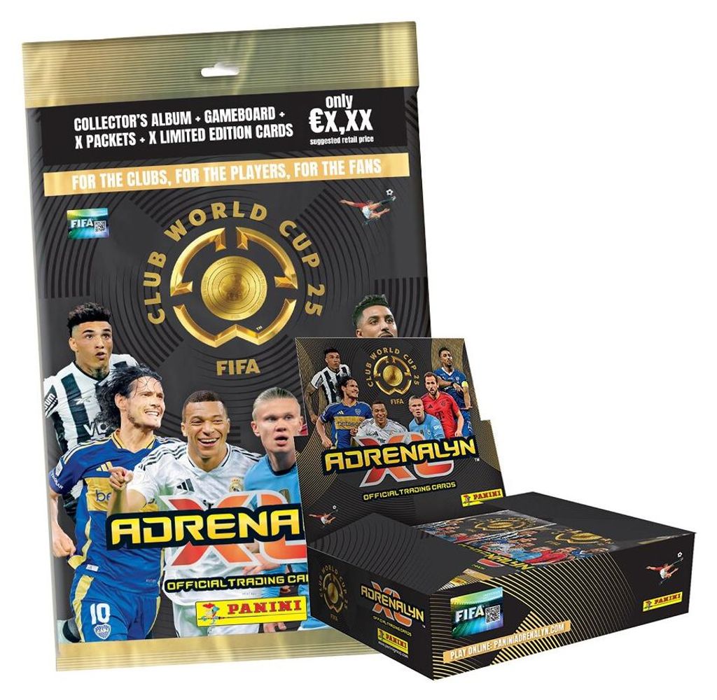 FIFA Club World Cup 2025 Adrenalyn XL Trading Cards - 1 Starter + 1 Display (24 Booster)