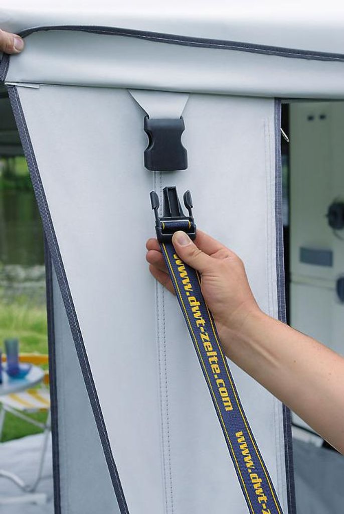DWT Sturmsicherung für Wohnwagenvorzelt - 320 cm Länge - Zubehör - Sturmband - Spanngurt