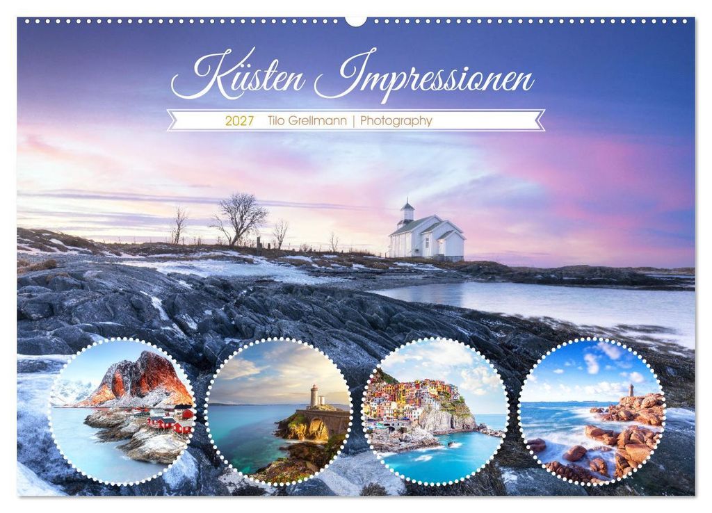 Küsten Impressionen (Wandkalender 2027 DIN A2 quer), CALVENDO Monatskalender