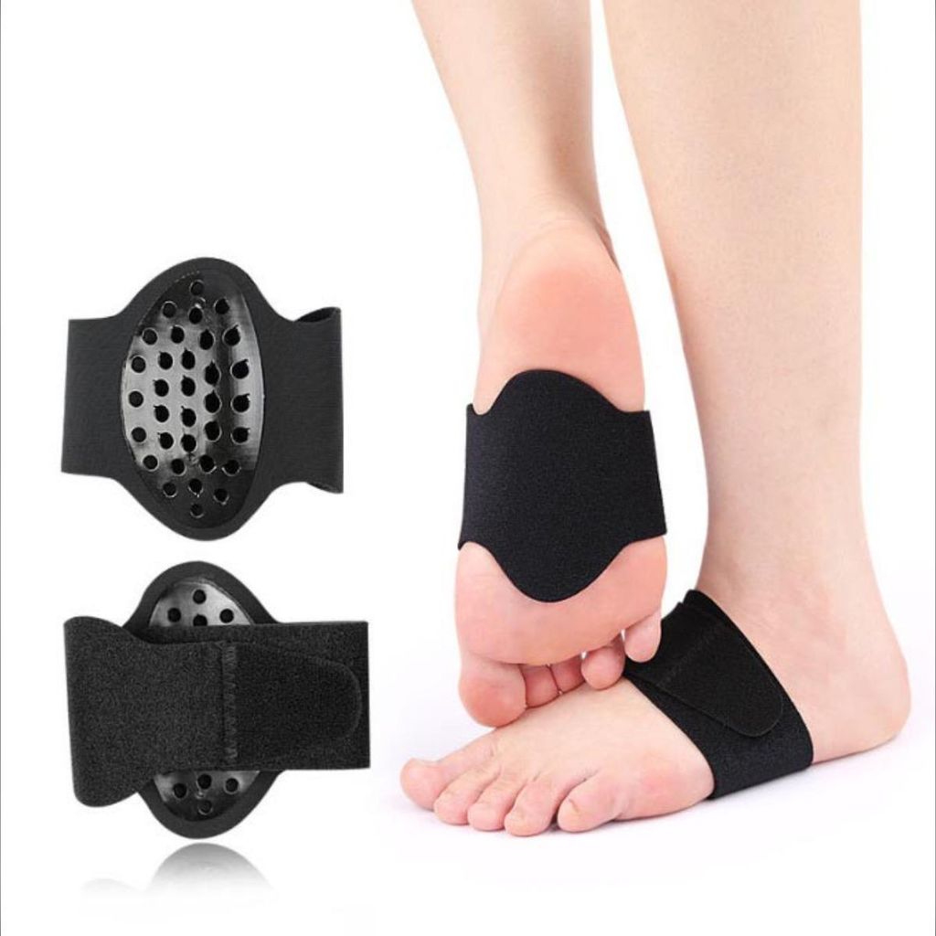 INF Fußgewölbe Einlage 2 Paar konturiert SBR Polyester 29cm x 9.6cm Arbeit Schwarz