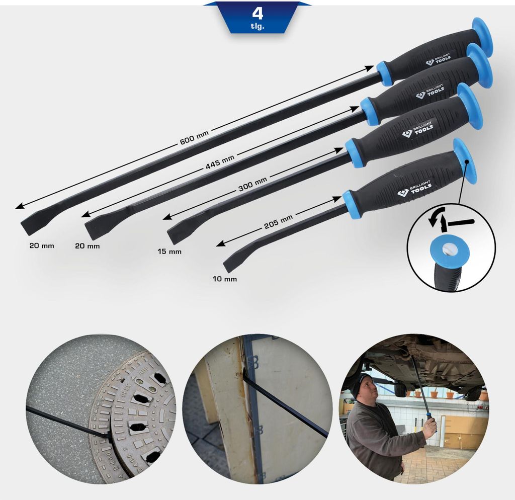 KS TOOLS Zierleistenkeile-Set bohrer BT091004 1750g