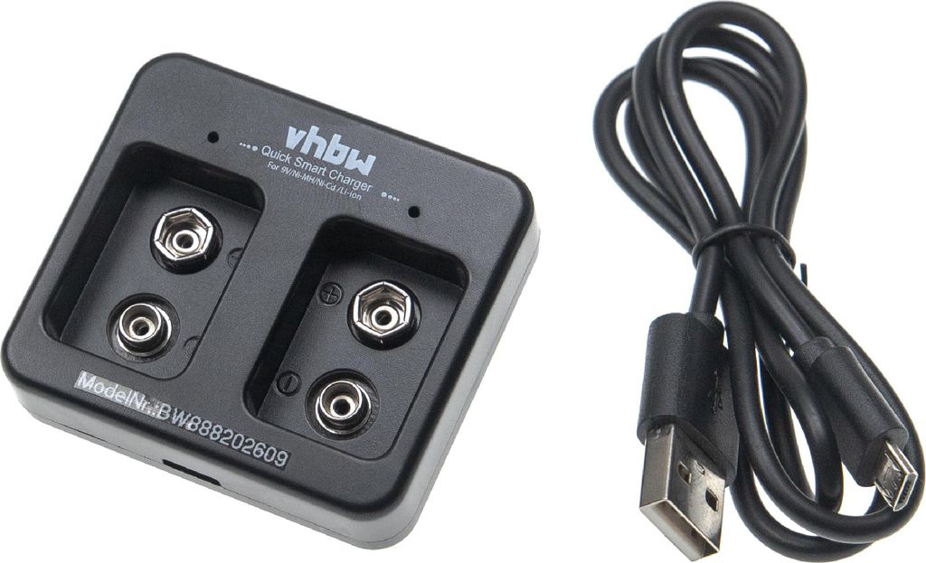vhbw 2-Fach Akku-Ladegerät für Ni-Cd, NiMH, Li-Ion - Produktbild 